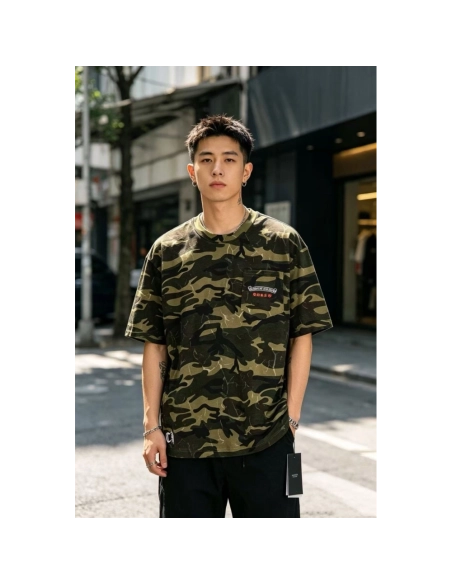 Chrome Hearts Camo Flag Print Short Sleeve 069