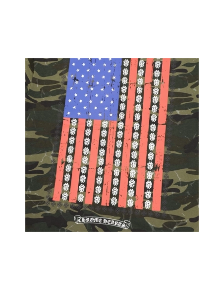 Chrome Hearts Camo Flag Print Short Sleeve 069