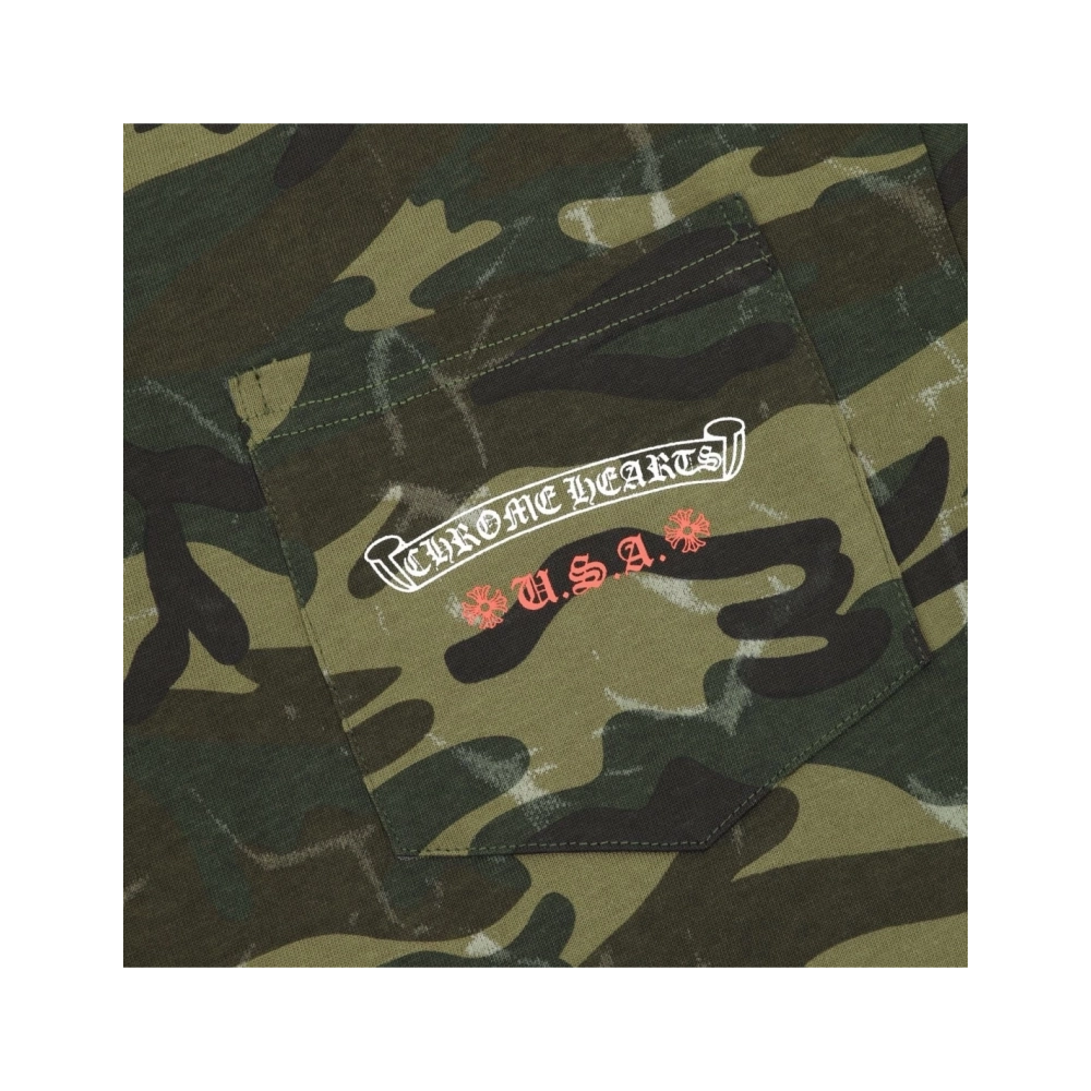 Chrome Hearts Camo Flag Print Short Sleeve 069