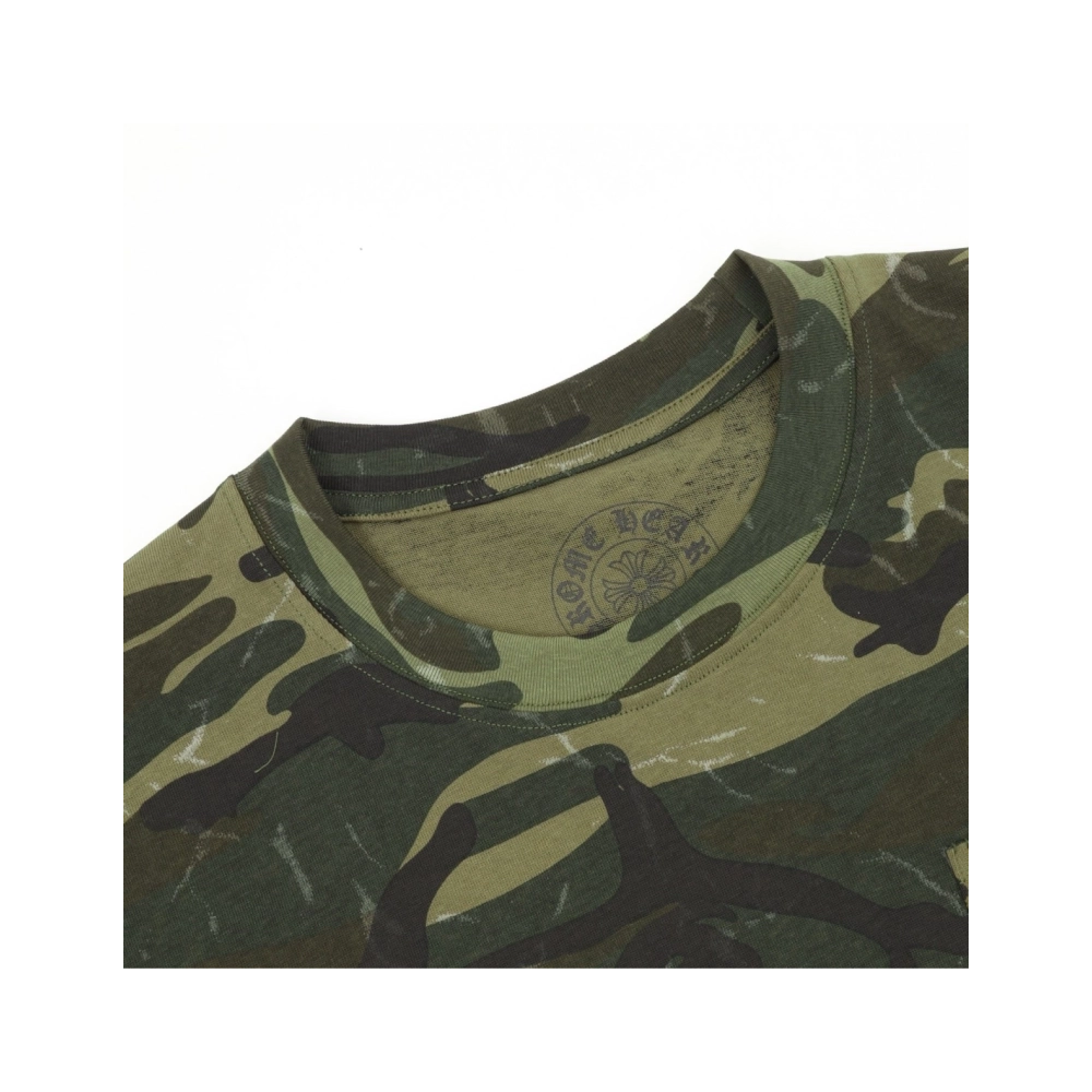 Chrome Hearts Camo Flag Print Short Sleeve 069