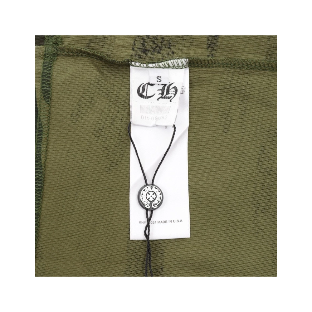Chrome Hearts Camo Flag Print Short Sleeve 070