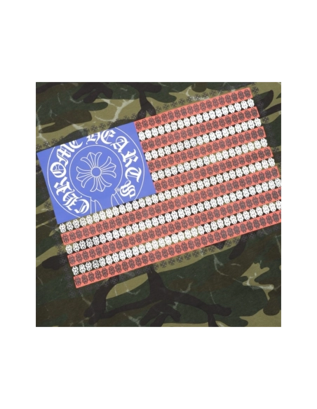 Chrome Hearts Camo Flag Print Short Sleeve 070