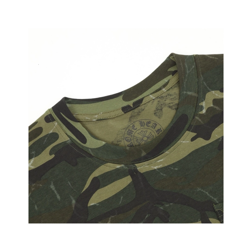 Chrome Hearts Camo Flag Print Short Sleeve 070