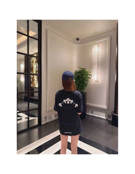 Chrome Hearts Sanskrit Cross Short Sleeve 073