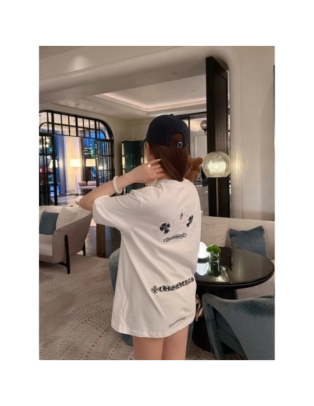 Chrome Hearts Sanskrit Cross Short Sleeve 074