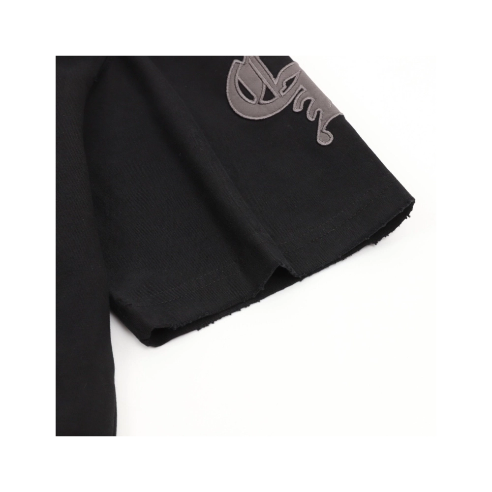 Chrome Hearts Sanskrit Patch Embroidery Short Sleeve 077