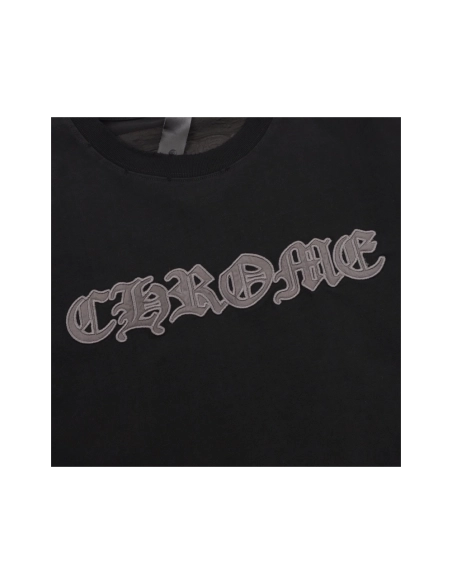Chrome Hearts Sanskrit Patch Embroidery Short Sleeve 077