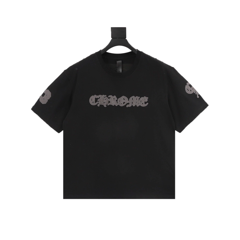 Chrome Hearts Sanskrit Patch Embroidery Short Sleeve 077