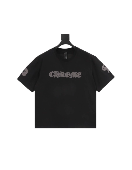 Chrome Hearts Sanskrit Patch Embroidery Short Sleeve 077