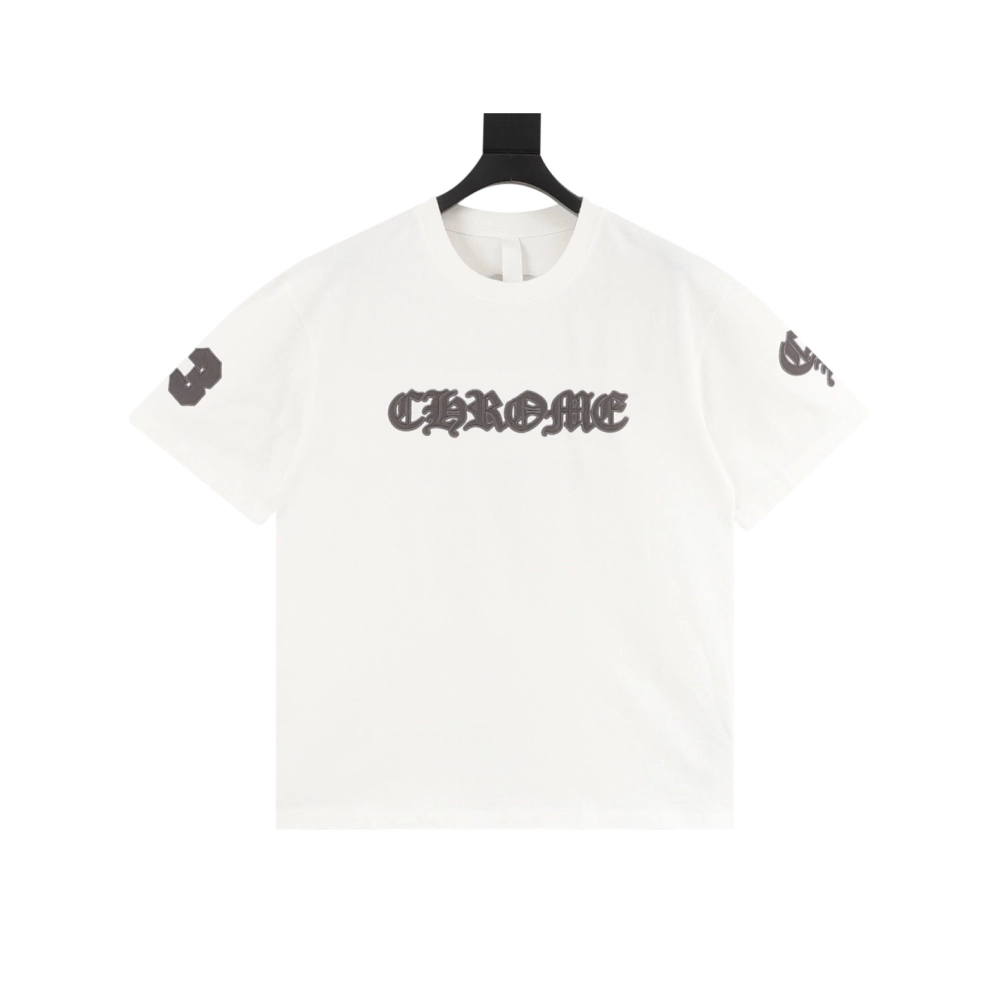 Chrome Hearts Sanskrit Patch Embroidery Short Sleeve 078