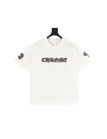Chrome Hearts Sanskrit Patch Embroidery Short Sleeve 078