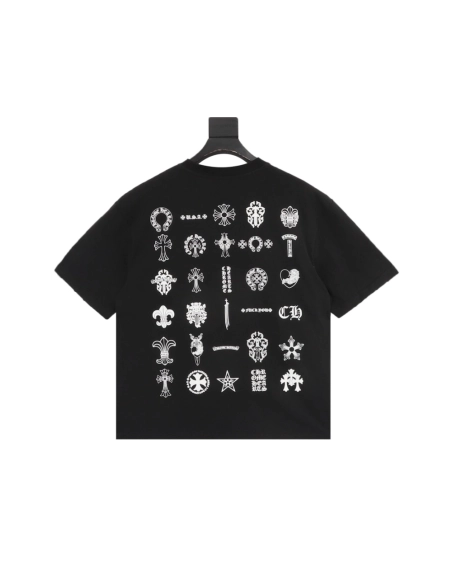 Chrome Hearts Multi-Logo Print Short Sleeve 079