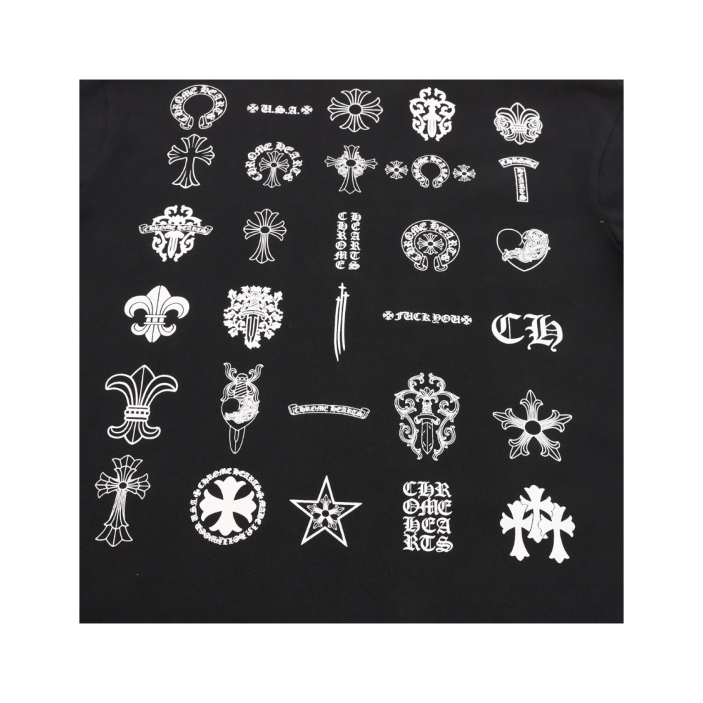 Chrome Hearts Multi-Logo Print Short Sleeve 079