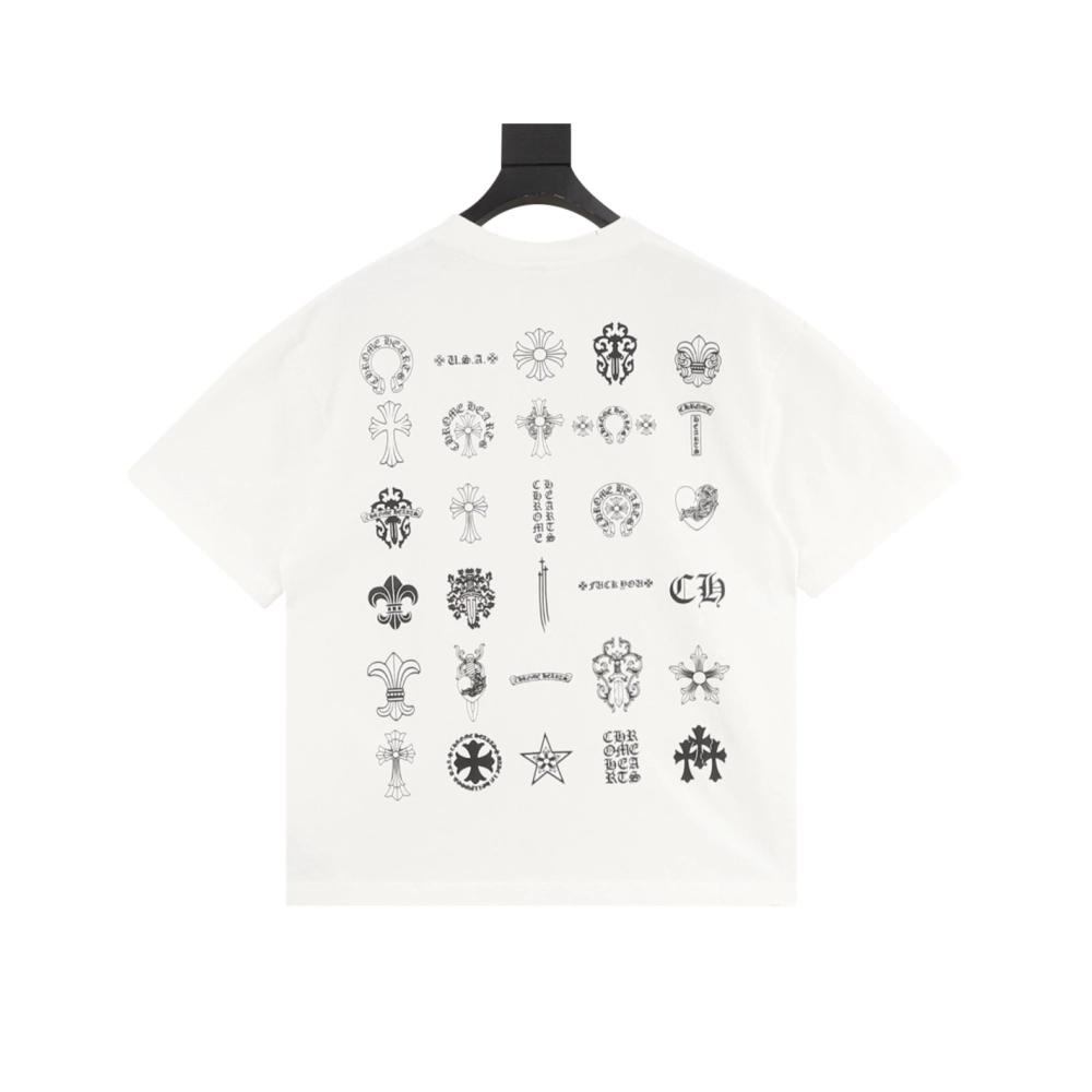 Chrome Hearts Multi-Logo Print Short Sleeve 080