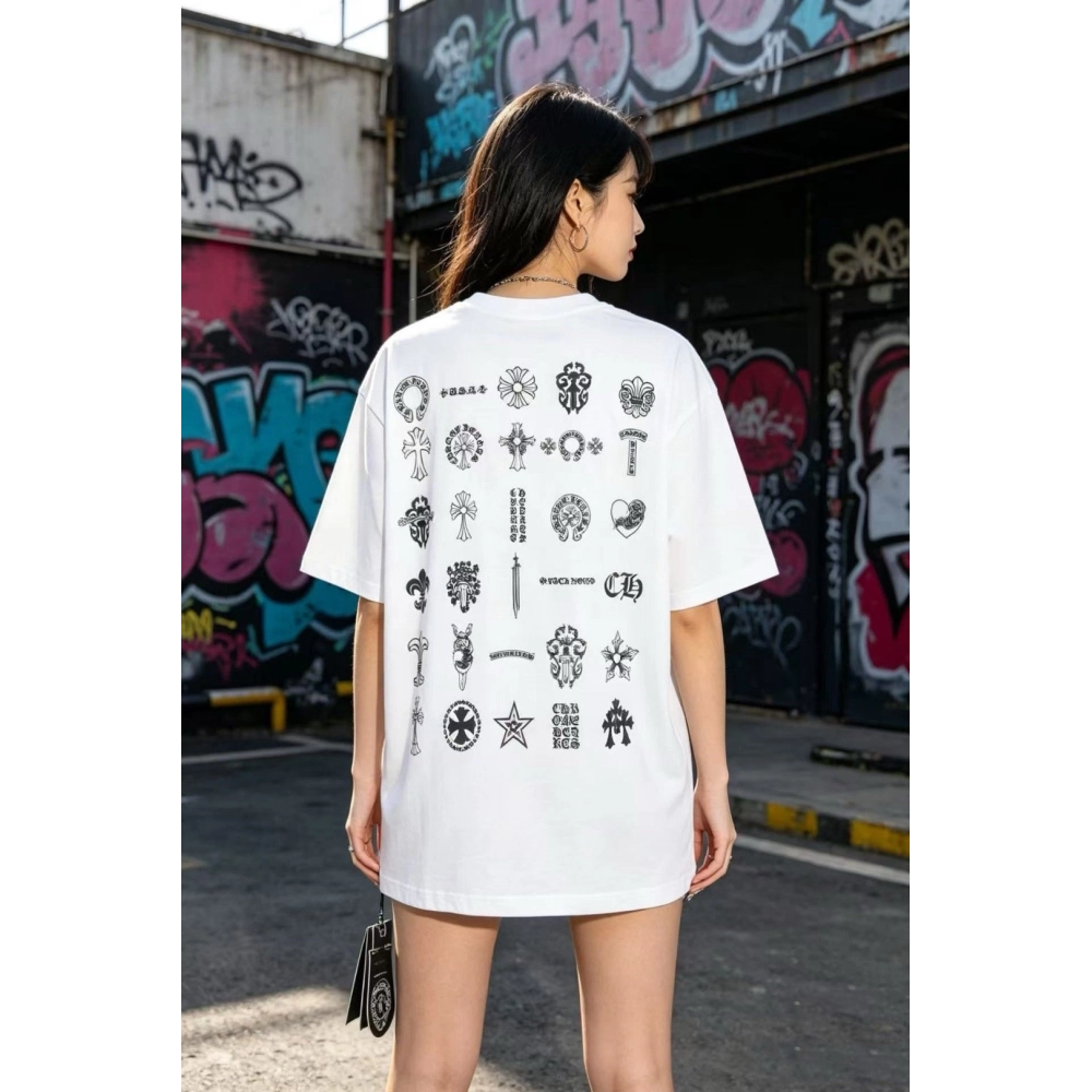 Chrome Hearts Multi-Logo Print Short Sleeve 080