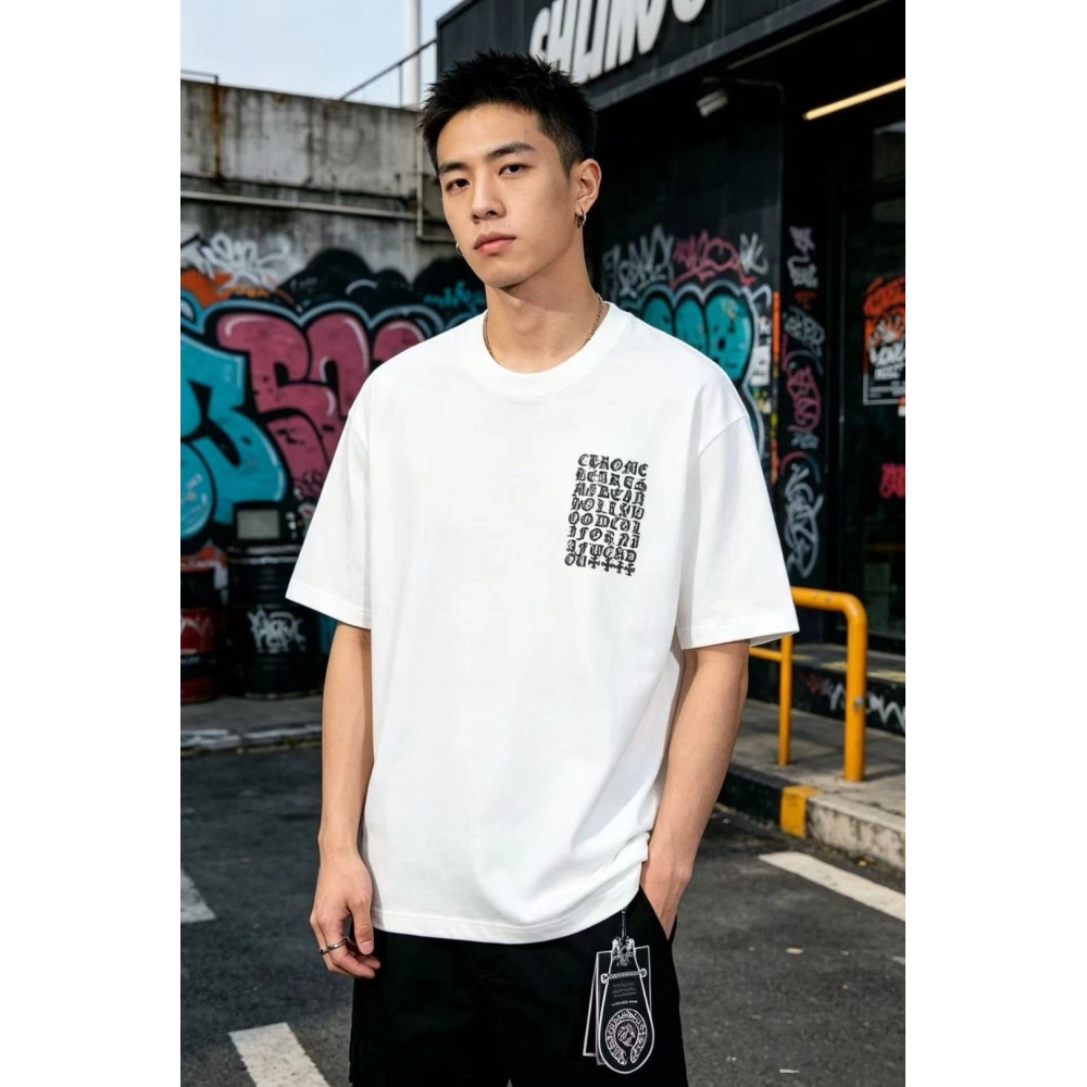 Chrome Hearts Multi-Logo Print Short Sleeve 080