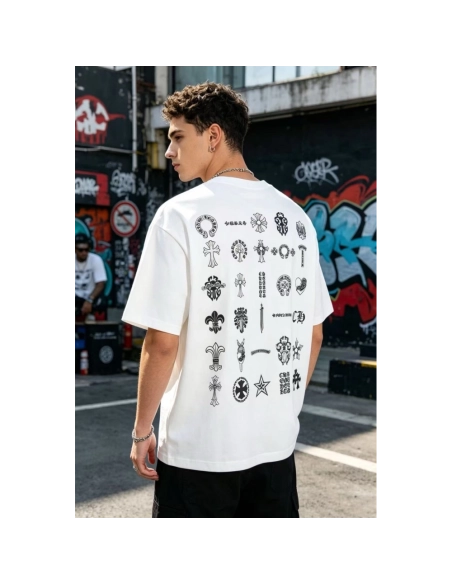 Chrome Hearts Multi-Logo Print Short Sleeve 080