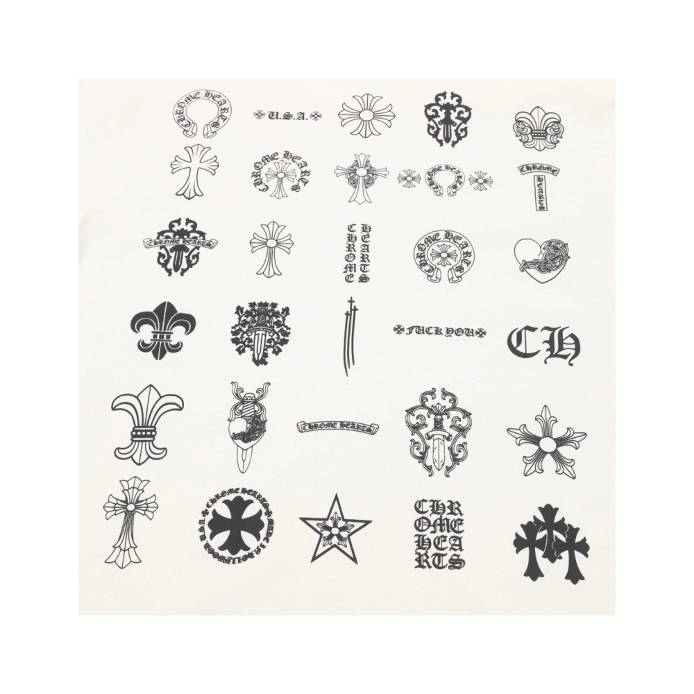 Chrome Hearts Multi-Logo Print Short Sleeve 080