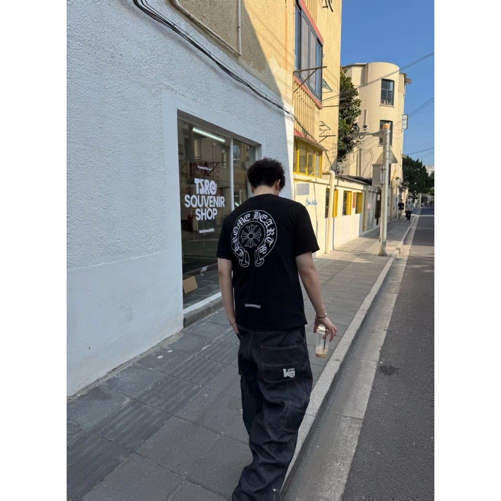 Chrome Hearts Pocket Horseshoe Cross Short Sleeve 081
