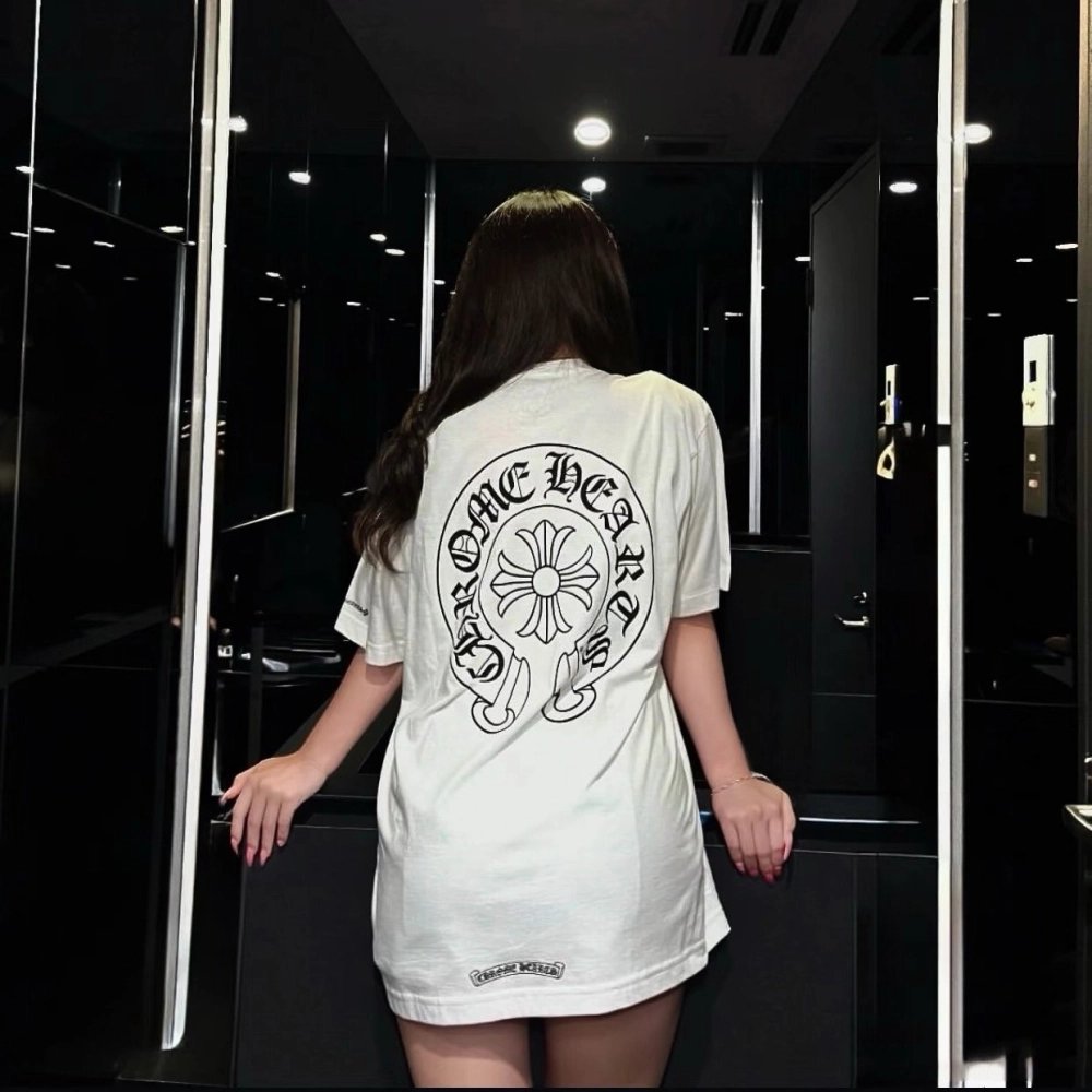 Chrome Hearts Pocket Horseshoe Cross Short Sleeve 082