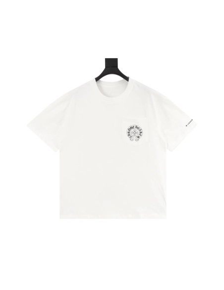 Chrome Hearts Pocket Horseshoe Cross Short Sleeve 082
