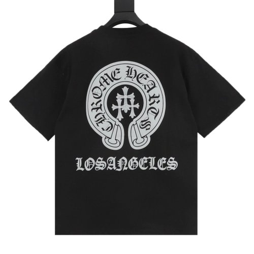 Chrome Hearts Puff Print Horseshoe Short Sleeve 083