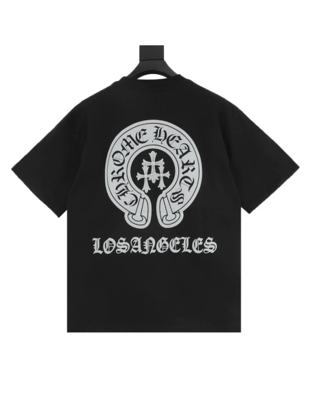 Chrome Hearts Puff Print Horseshoe Short Sleeve 083