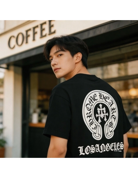 Chrome Hearts Puff Print Horseshoe Short Sleeve 083