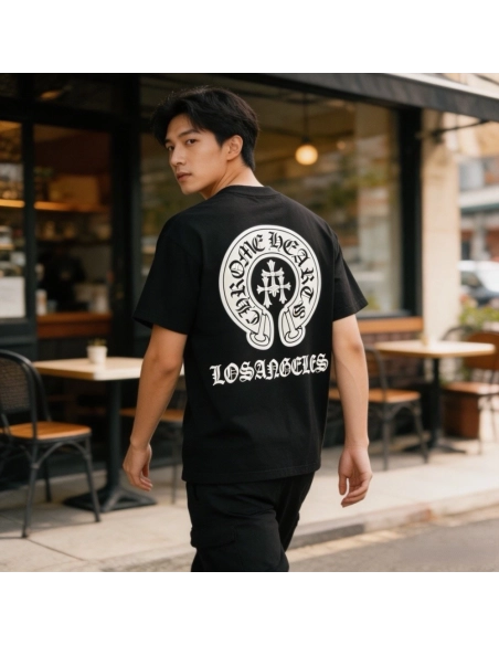 Chrome Hearts Puff Print Horseshoe Short Sleeve 083