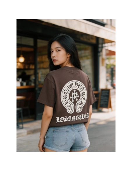 Chrome Hearts Puff Print Horseshoe Short Sleeve 084