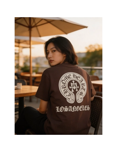 Chrome Hearts Puff Print Horseshoe Short Sleeve 084