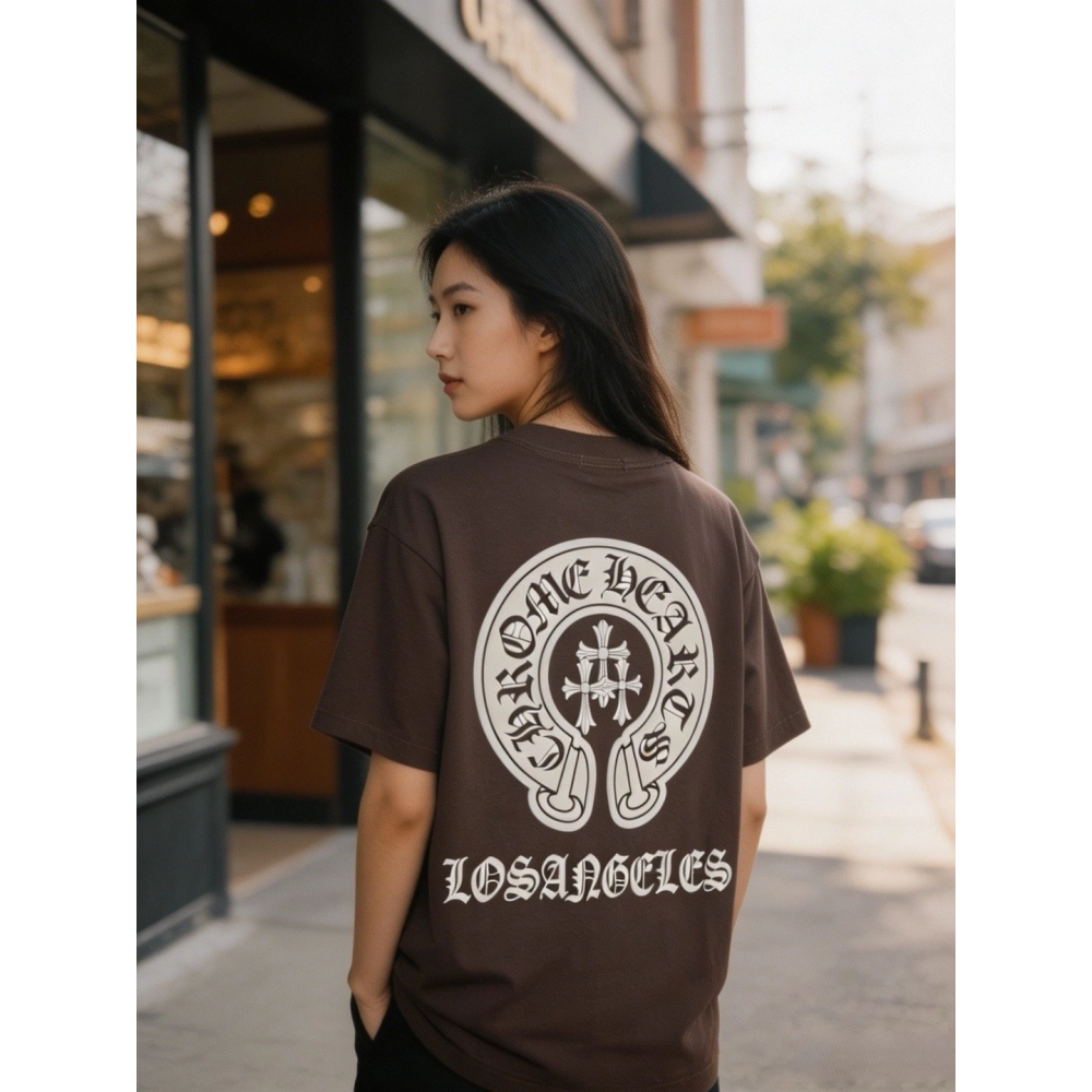 Chrome Hearts Puff Print Horseshoe Short Sleeve 084