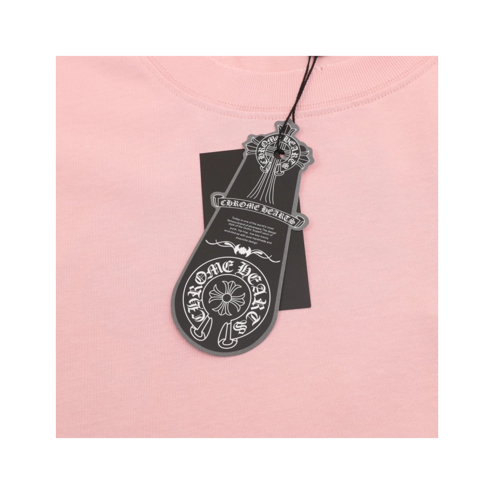 Chrome Hearts Horseshoe Burnout Embroidery Distressed Short Sleeve 007