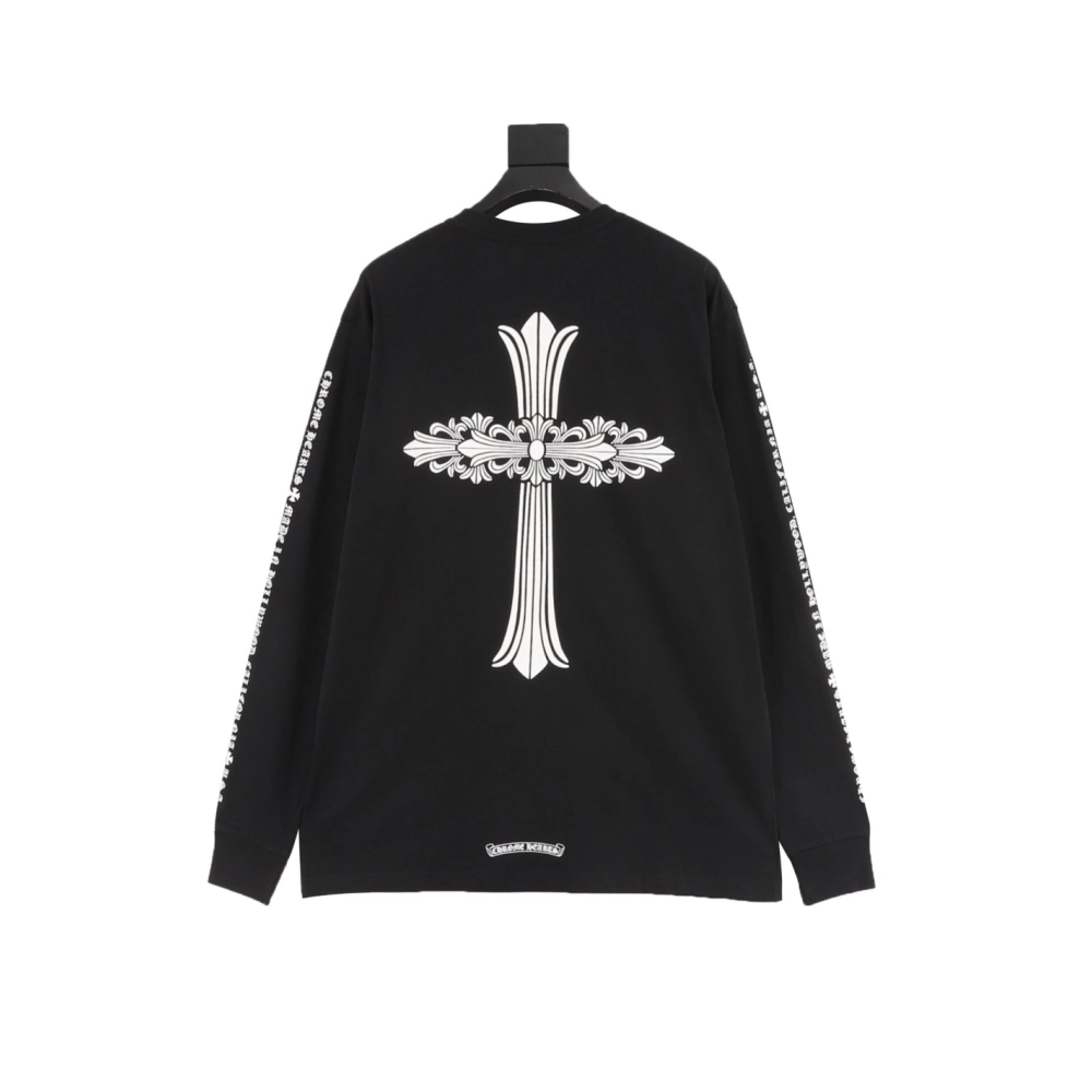 Chrome Hearts Large Floral Cross Print Long Sleeve 009
