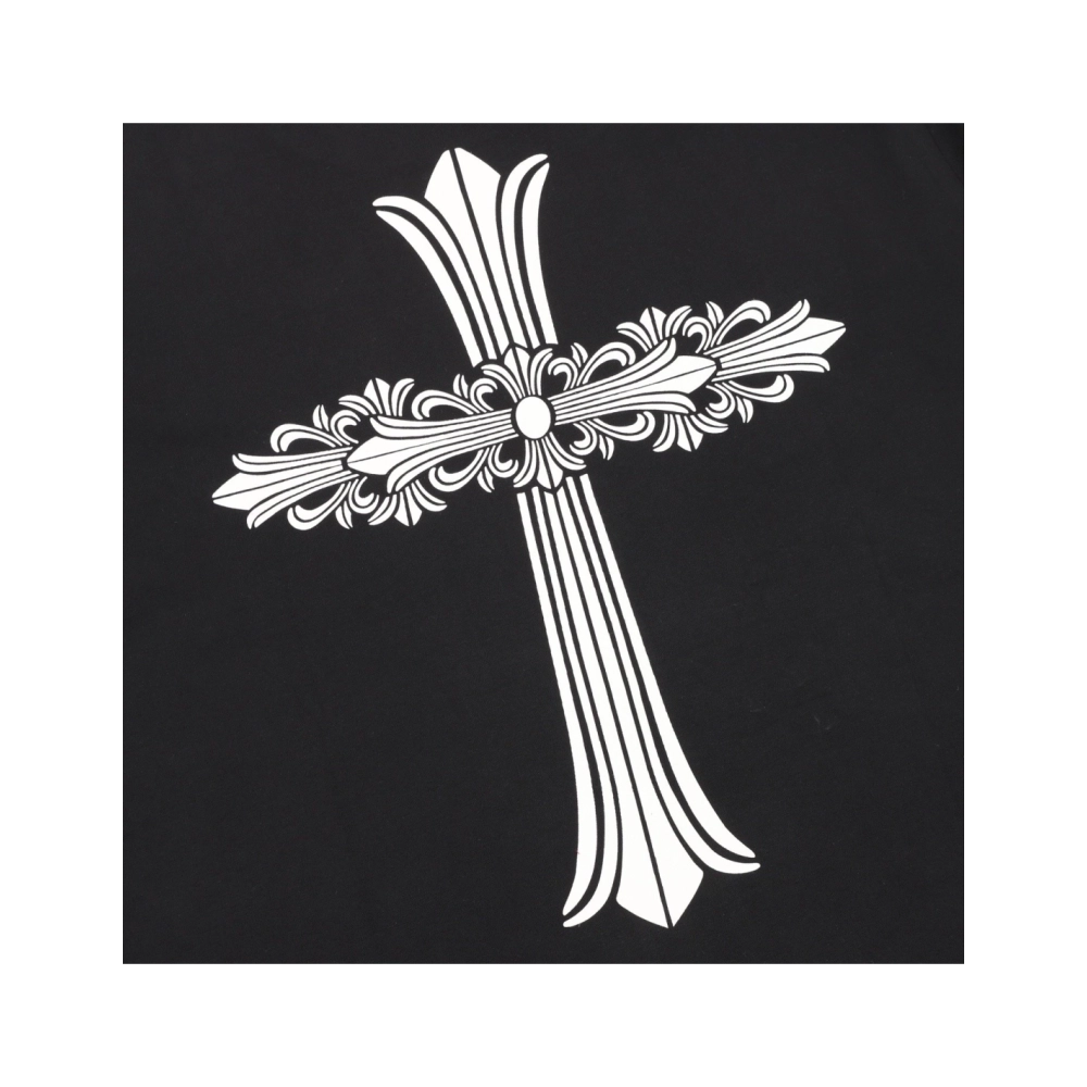 Chrome Hearts Large Floral Cross Print Long Sleeve 009