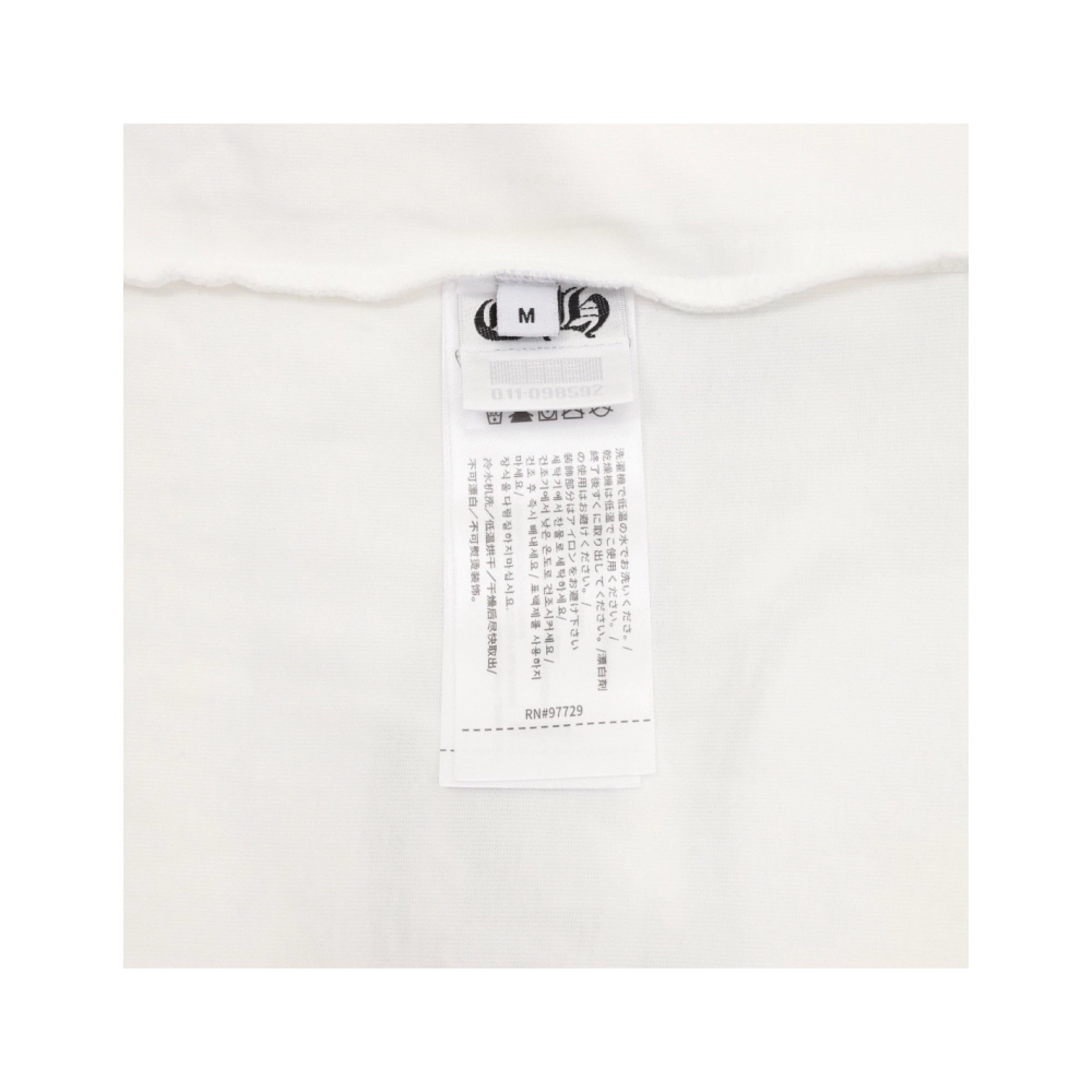 Chrome Hearts Horseshoe Embroidery Smoke Splatter Distressed Short Sleeve 012