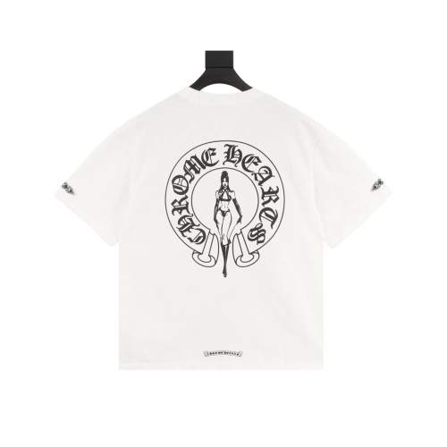 Chrome Hearts Beauty & Horseshoe Print Short Sleeve 016