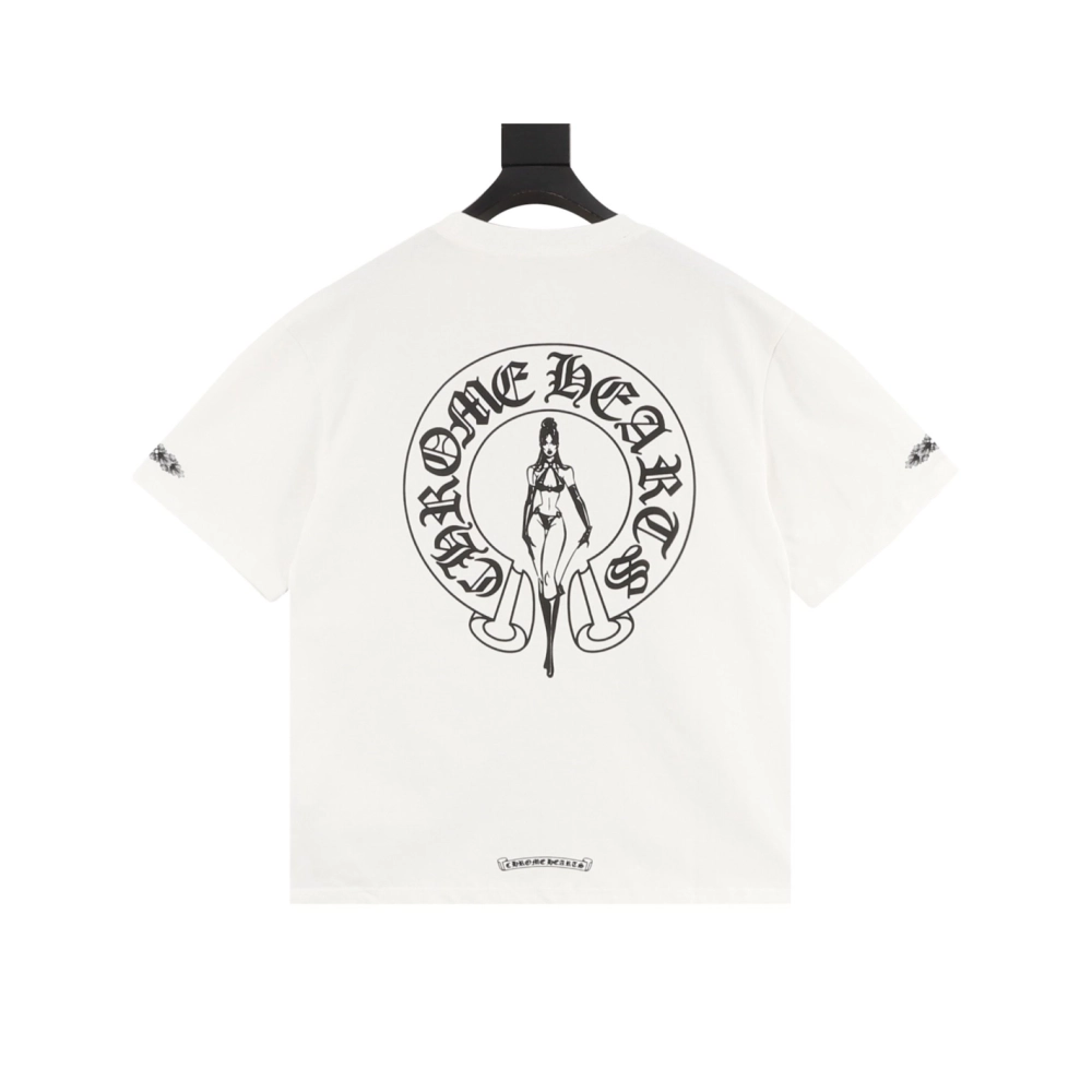 Chrome Hearts Beauty & Horseshoe Print Short Sleeve 016