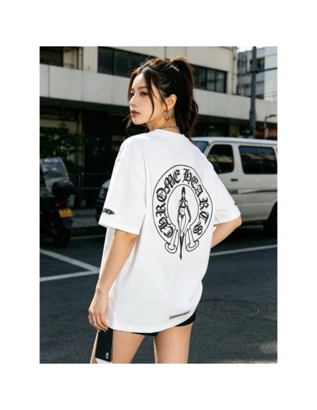 Chrome Hearts Beauty & Horseshoe Print Short Sleeve 016