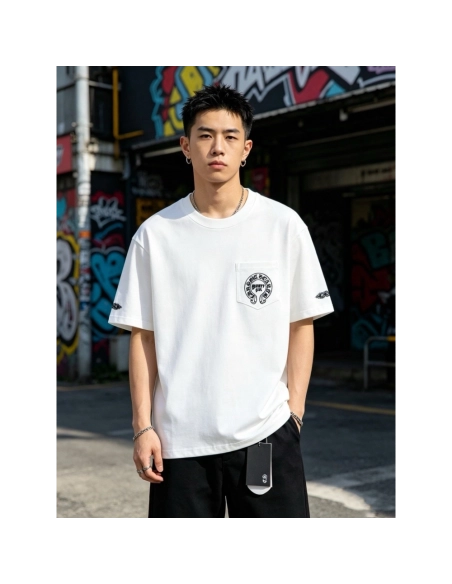 Chrome Hearts Beauty & Horseshoe Print Short Sleeve 016