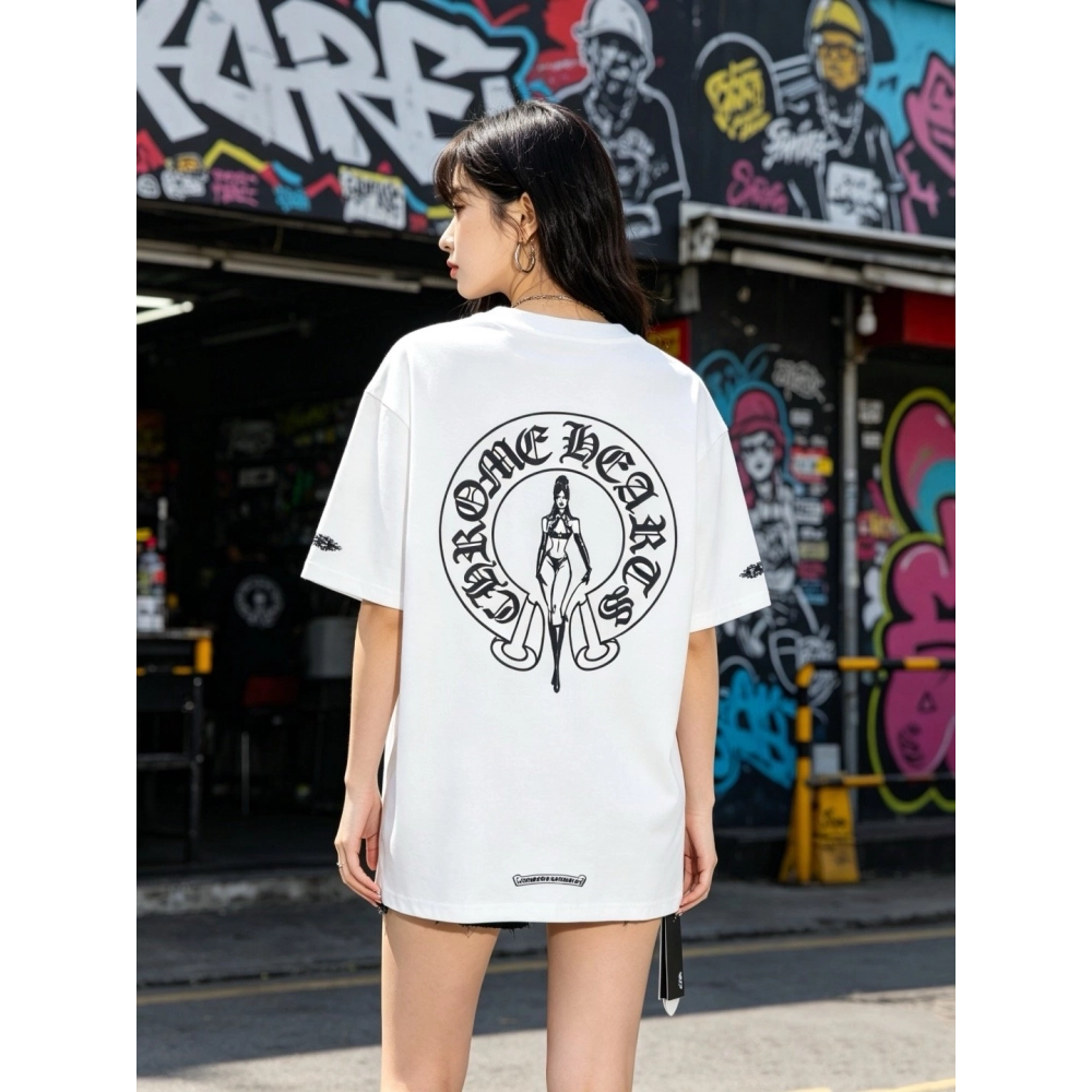 Chrome Hearts Beauty & Horseshoe Print Short Sleeve 016