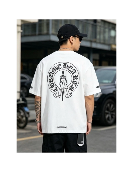 Chrome Hearts Beauty & Horseshoe Print Short Sleeve 016