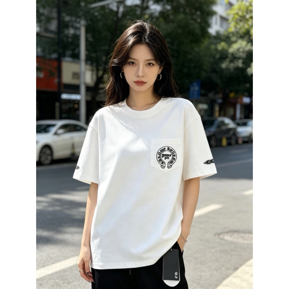 Chrome Hearts Beauty & Horseshoe Print Short Sleeve 016