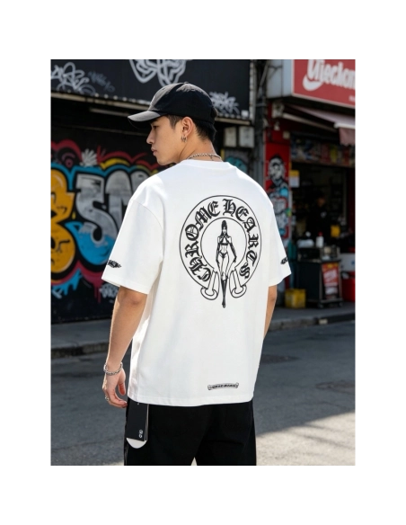 Chrome Hearts Beauty & Horseshoe Print Short Sleeve 016