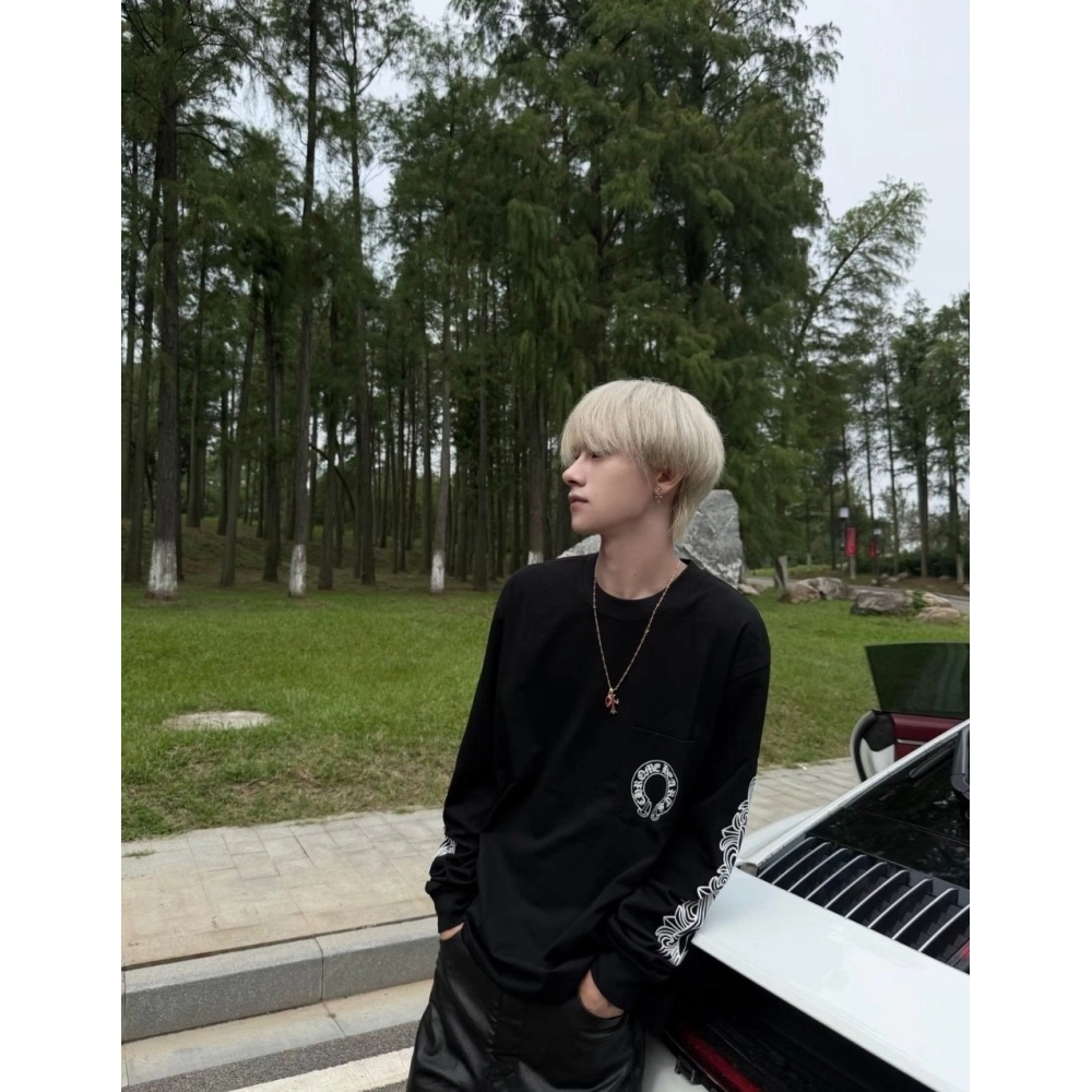 Chrome Hearts Sleeve Sanskrit Scroll Print Long Sleeve 019
