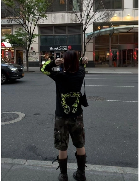 Chrome Hearts Sleeve Sanskrit Scroll Print Long Sleeve 021
