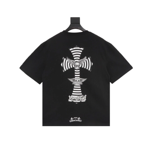 Chrome Hearts Skull Cross Print Short Sleeve 023