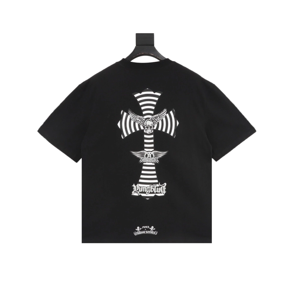 Chrome Hearts Skull Cross Print Short Sleeve 023