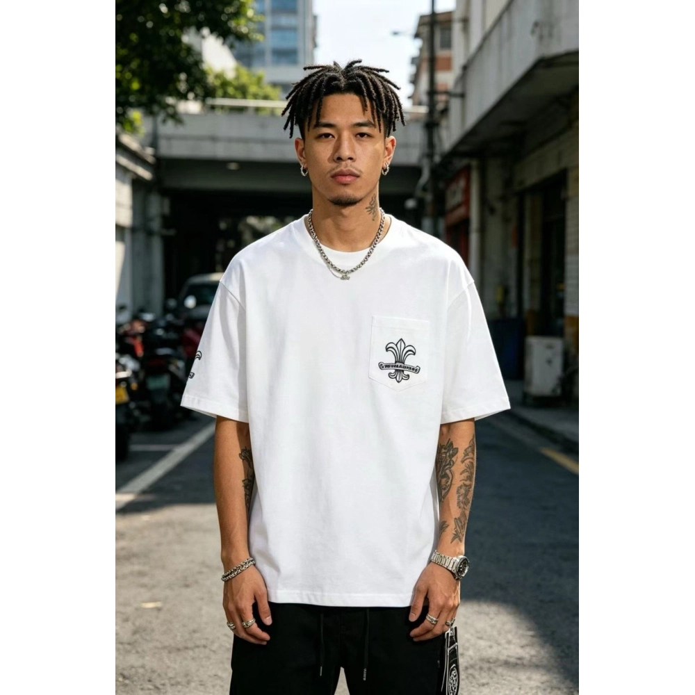 Chrome Hearts Pocket Cross Print Short Sleeve 025