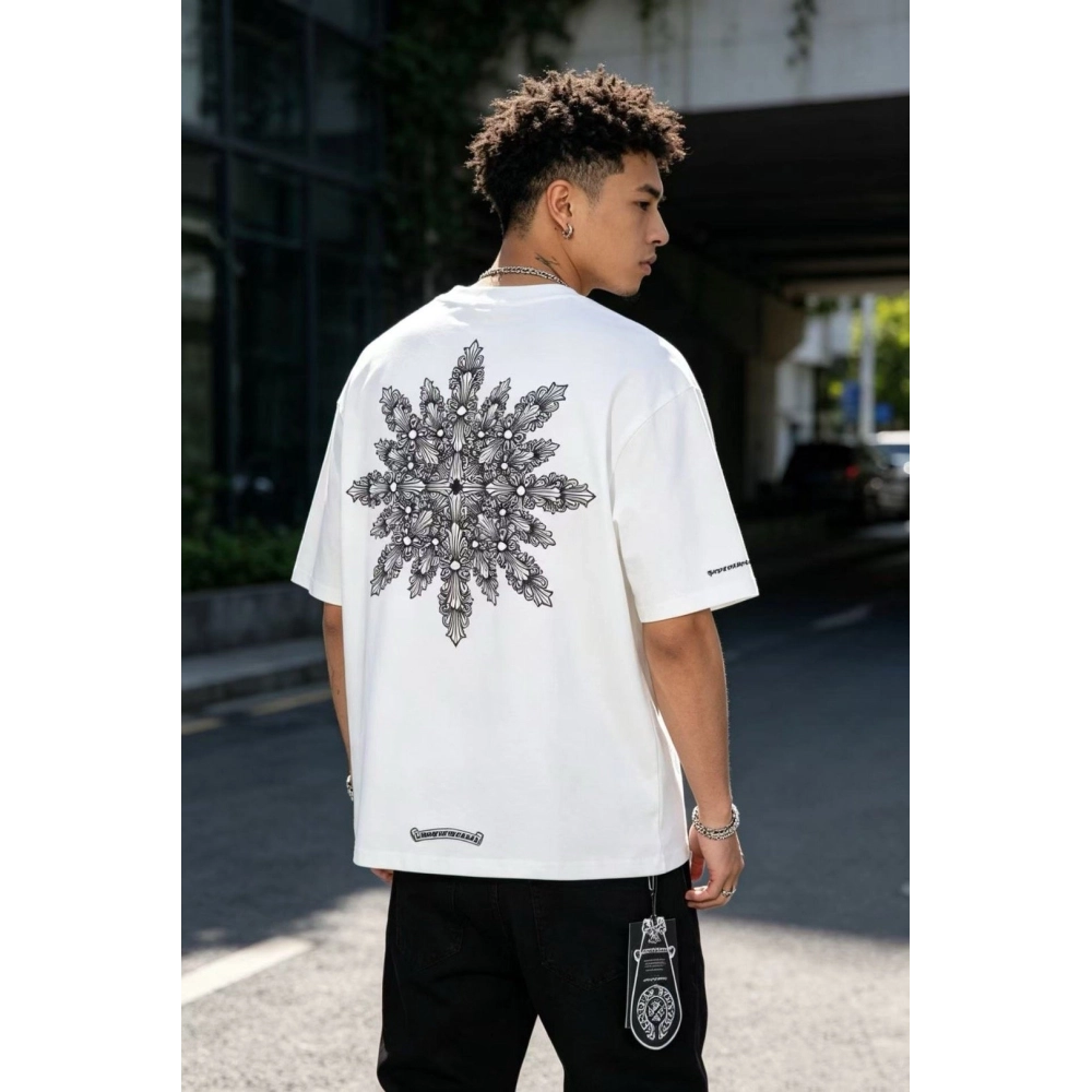 Chrome Hearts Kaleidoscope Cross Print Short Sleeve 027